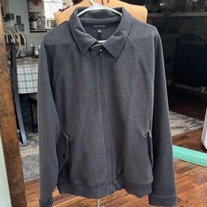 Banana Republic Men's Gray Zip-Up Coat